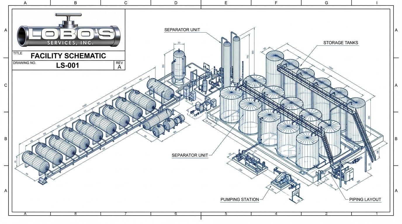 Engineered facility schematic